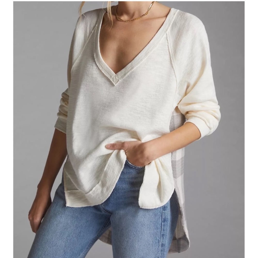 Anthropologie Pilcro V-Neck Top Size XS